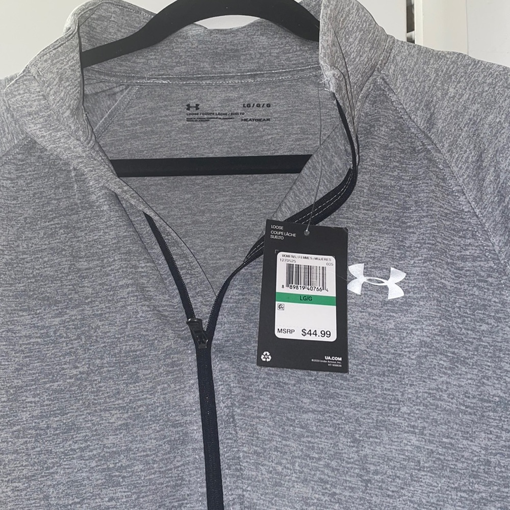 Gray quarterzip - Picture 2 of 3
